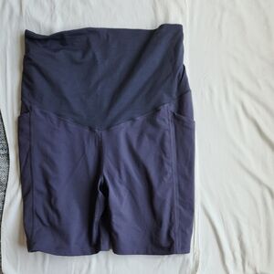 Zella Over The Bump Maternity Athletic Shorts (Mamasana Style)